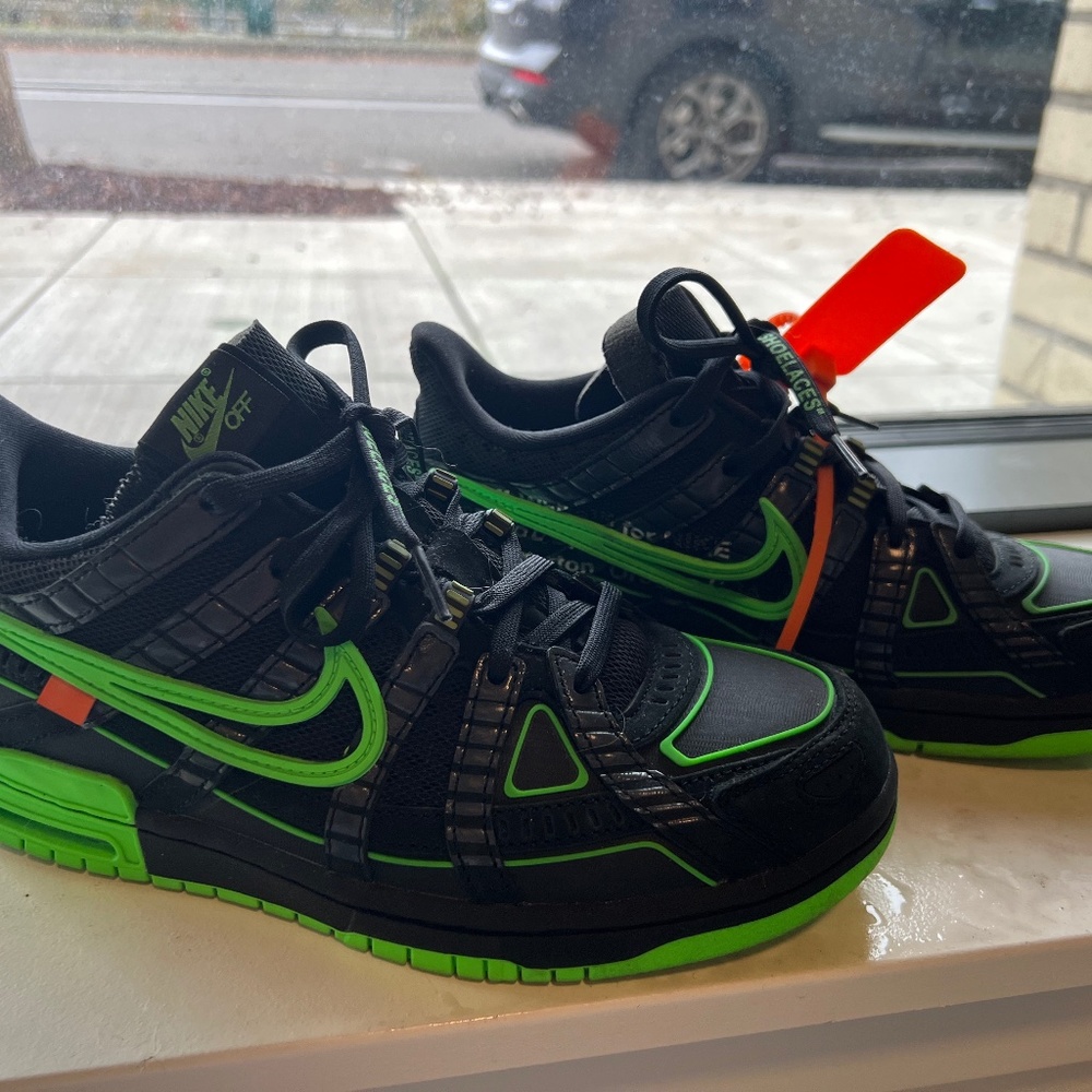 Nike OFF-White x Air Rubber Dunk ‘Green Strike’ 7.5